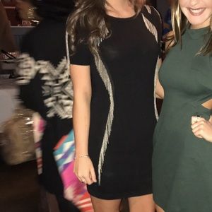 One grey day chain fringe dress